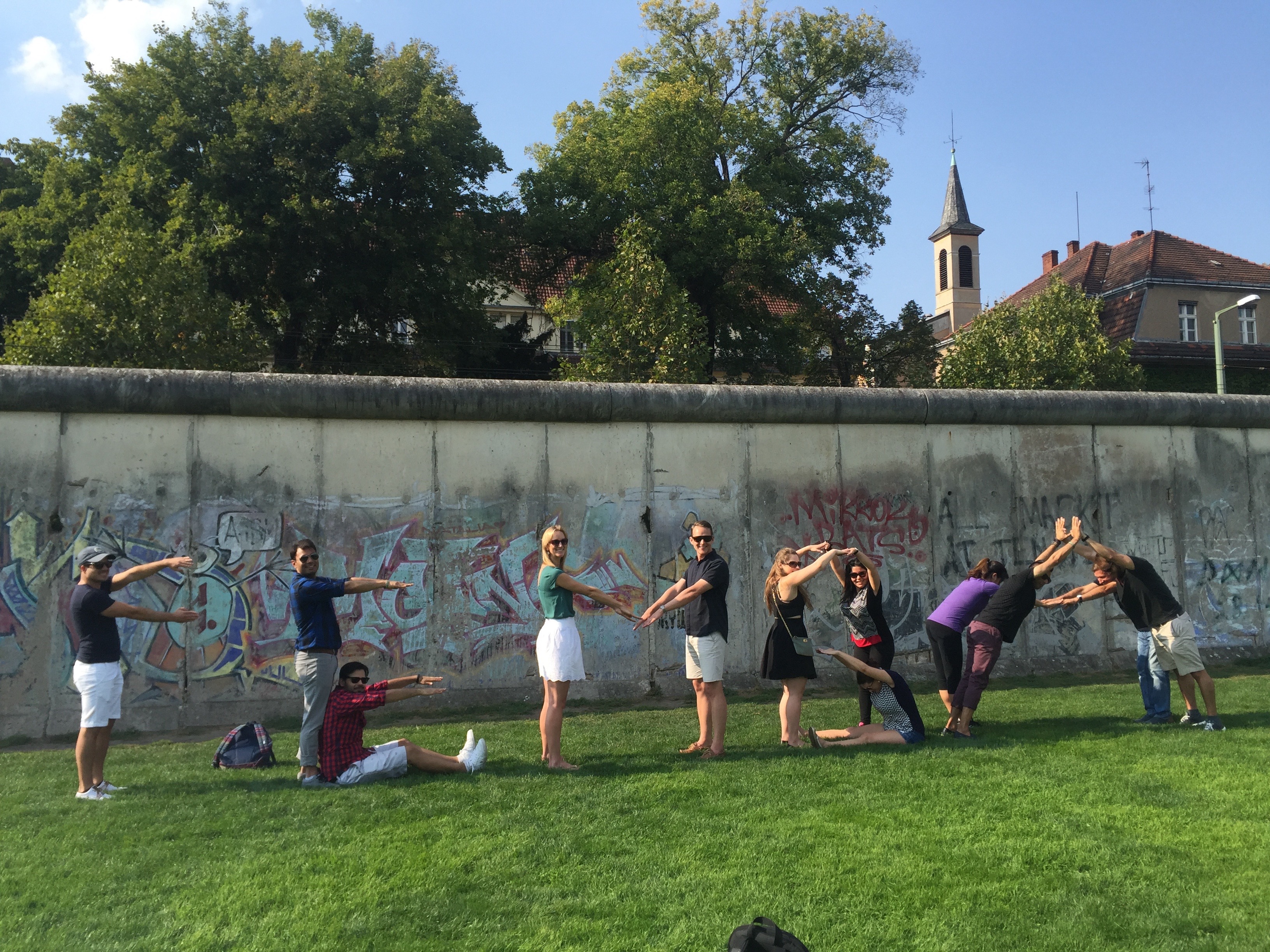 20170505 Akshay Grover 18 F-E-M-B-A in front of the Berlin Wall Museum