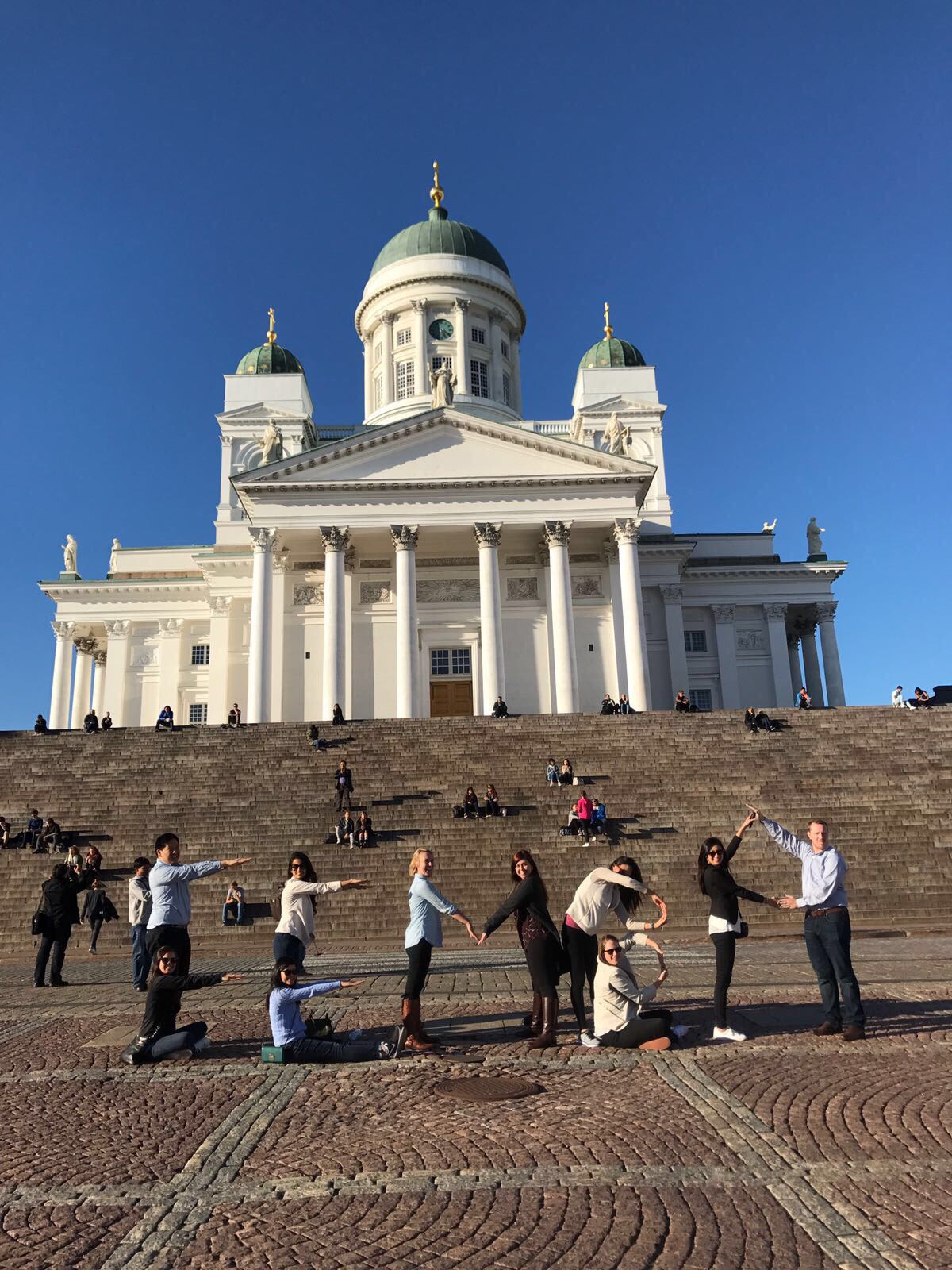 20170927 CGM Global Immersion in Helsinki at Helsinki Cathedral F-E-M-B-A Sign